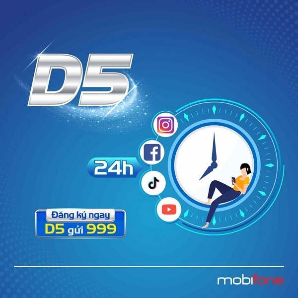 Hướng dẫn cách đăng ký gói D5 Mobifone