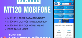 Đăng ký gói MT120 Mobifone ưu đãi 30GB, free gọi + dùng MEET