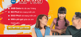 Đăng ký gói MFY99 Mobifone 99K MIỄN PHÍ 5GB và gọi cả tháng